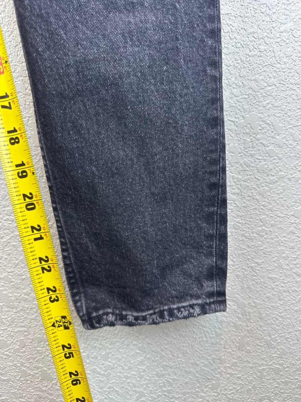 MOUSSY Black Wash Straight Leg Jeans Size 26 Made in Japan Denim Minimalist - Picture 8 of 12